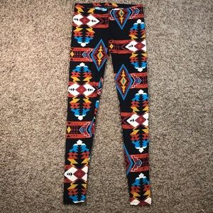 See You Monday- Aztec print leggings, size M